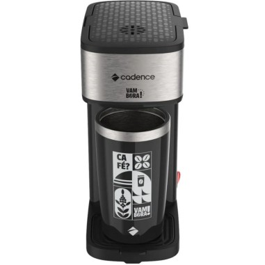 Combo Cafetera Cadence Vambora Con Vaso Térmico + Sandwichera Eléctrica Cadence Toast & Grill Prime Negro