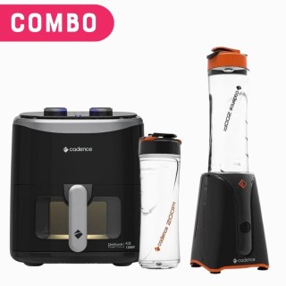 Combo Freidora Cadence Delicook Show 4,2L  + Licuadora Cadence Shake Up Zoop 500ml