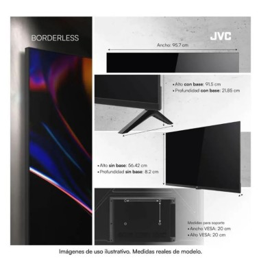 TV Smart JVC Qled 43´´ 4K Google TV KB758