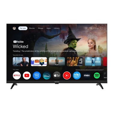 TV QLED Kenwood 32" Google TV HD Smart Frameless