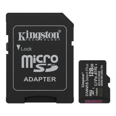 Memoria MicroSD Kingston Canva Select Plus 150MB/S C10 128 GB - Negro
