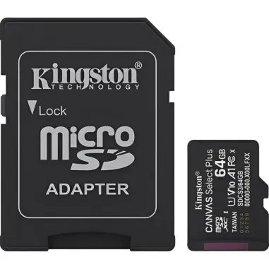 Memoria MicroSD Kingston Canvas Plus 100 MB/s 64 GB