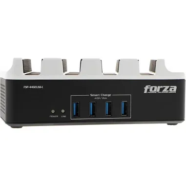 Estación de carga USB Forza USB-C + 4 tomas 220V