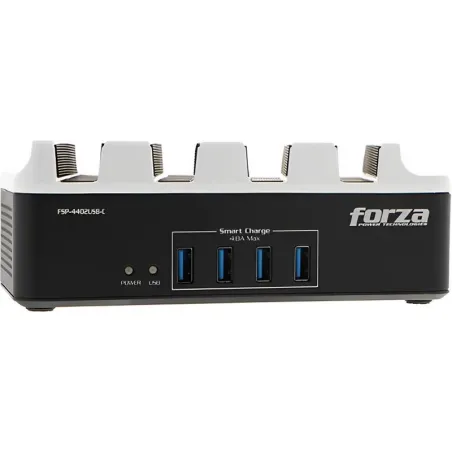Estación de carga USB Forza USB-C + 4 tomas 220V