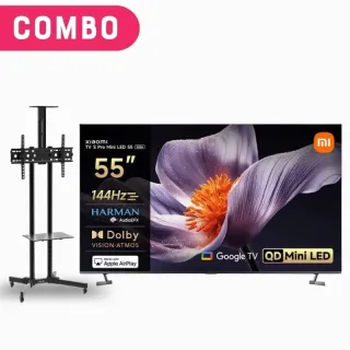 Combo Tv Xiaomi S Pro QD-Mini Led 55´´ 2026/144HZ/4K/GoogleTv + Soporte TV De Pie Kolke 30´ - 70´ 40Kg