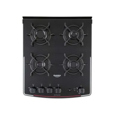 Cocina a gas Dako Supreme Glass 4 Hornallas 1 Horno