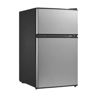 Frigobar Midea 110L Frío Húmedo 2 Puertas - Plata