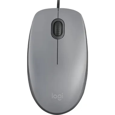 Mouse Logitech M110S Silent – Click silencioso, USB, diseño cómodo - Gris