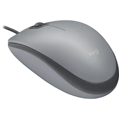 Mouse Logitech M110S Silent – Click silencioso, USB, diseño cómodo - Gris