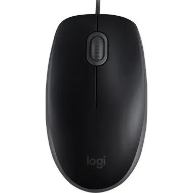 Mouse Logitech M110 – Óptico, conexión USB, diseño ambidiestro - Negro