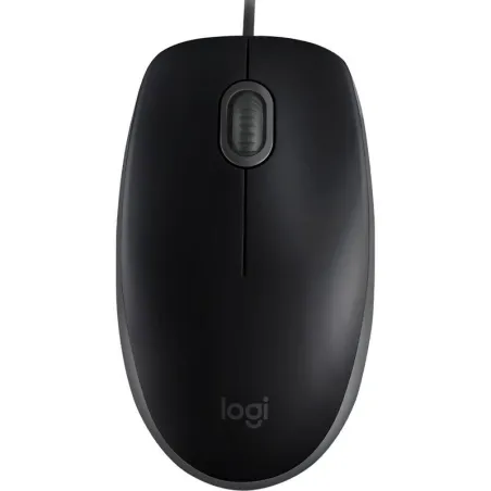 Mouse Logitech M110 – Óptico, conexión USB, diseño ambidiestro - Negro