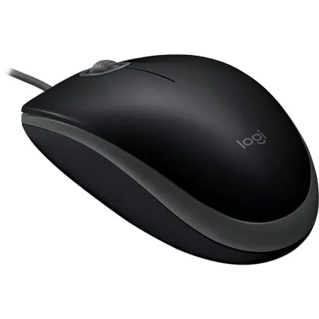 Mouse Logitech M110 – Óptico, conexión USB, diseño ambidiestro - Negro