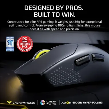 Mouse Gamer Corsair Sabre V2 Pro Ultralight - Blanco
