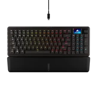 Teclado Gamer Corsair Vanguard Pro 96 – Switches magnéticos, pantalla LCD