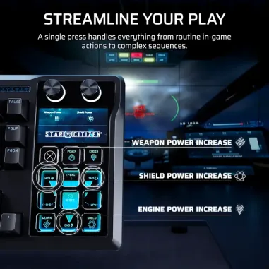 Teclado Gamer + Stream Deck Corsair Galleon 100SD – Control de streaming, botones personalizables