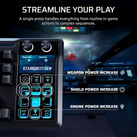 Teclado Gamer + Stream Deck Corsair Galleon 100SD – Control de streaming, botones personalizables