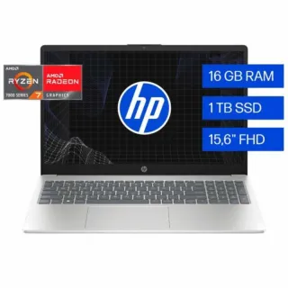 Notebook HP 15.6" Full HD, AMD Ryzen 7, 16GB RAM, 1TB SSD, Windows 11 – Natural Silver