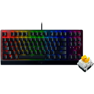 Teclado Gamer Razer BlackWidow V3 TKL – Mecánico, RGB, Tenkeyless – Negro