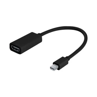 Adaptador Argom Mini DisplayPort a HDMI – Conversión de Video Digital, Color Negro