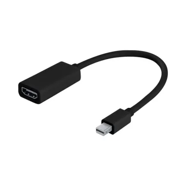 Adaptador Argom Mini DisplayPort a HDMI – Conversión de Video Digital, Color Negro