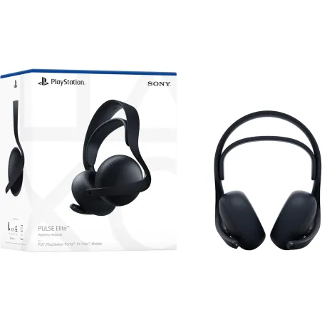 Auricular Sony Pulse Elite Wireless – Audio Inalámbrico de Alta Fidelidad, Blanco y Negro