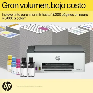 Impresora Multifunción HP Smart Tank 580 – Impresión, Copia, Escaneo y Tintas Incluidas + Tintas de REGALO