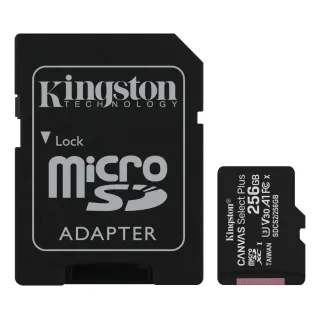 Memoria MicroSD Kingston Canvas 256GB – Velocidad de hasta 100MB/s