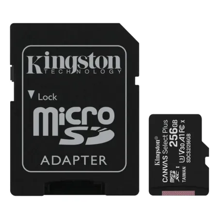 Memoria MicroSD Kingston Canvas 256GB – Velocidad de hasta 100MB/s