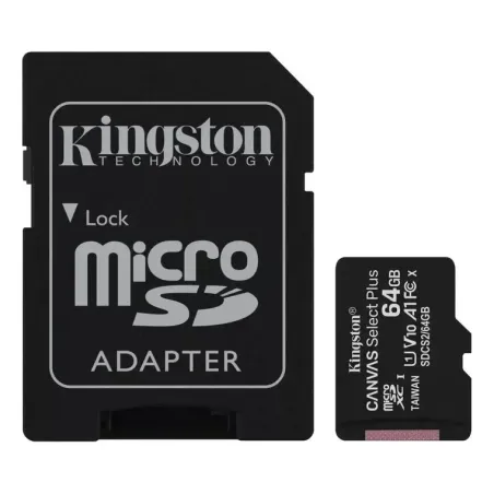 Memoria MicroSD Kingston Canvas 64GB – Velocidad de hasta 100MB/s