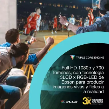 Proyector Epson EF-61R – Full HD, Google TV y 700 Lúmenes