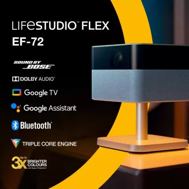 Proyector Epson EF-72B Epiq Vision Flex Plus – Resolución 4K y 1000 Lúmenes
