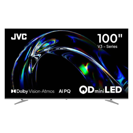 SMART TV JVC QD-MINI LED 100" 4K UHD 120HZ GOOGLE TV HDR10