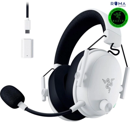 Auricular Gamer Razer BlackShark V3 – Audio de Alto Rendimiento, Micrófono Avanzado – Blanco