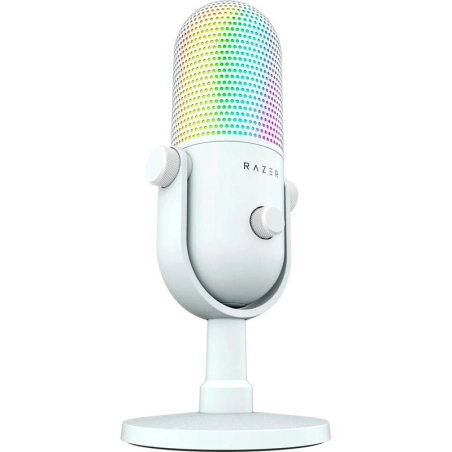 Micrófono Razer Seiren V3 Chroma – RGB, Calidad Profesional – Blanco