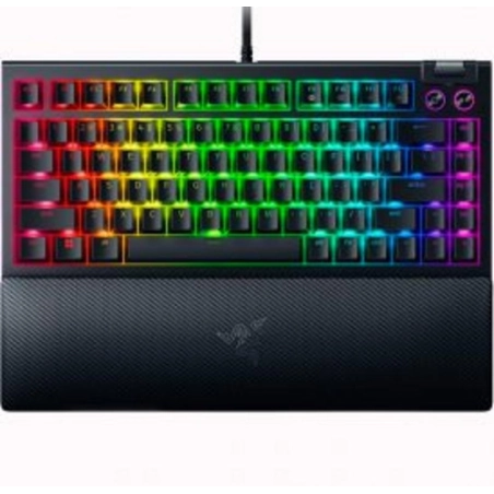 Teclado Gamer Razer BlackWidow V4 75% Phantom Green Edition – Mecánico, RGB, Diseño Translúcido