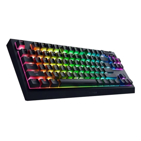 Teclado Gamer Razer BlackWidow V4 TKL HyperSpeed – Inalámbrico, Mecánico, RGB