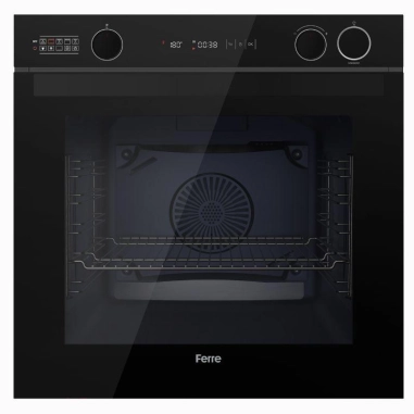 Horno Eléctrico Ferre Empotrable C/AirFryer 81 LTS Negro