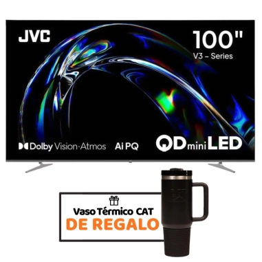 SMART TV JVC QD-MINI LED 100" 4K UHD 120HZ GOOGLE TV HDR10