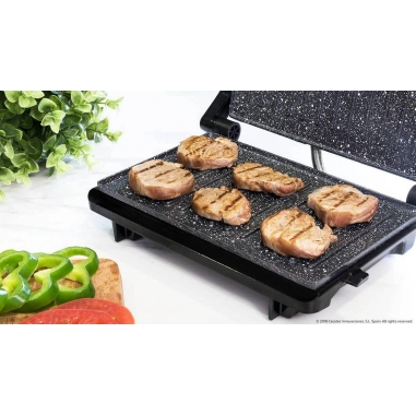 Parrilla Eléctrica Cecotec Rock & Grill 750 Full Open