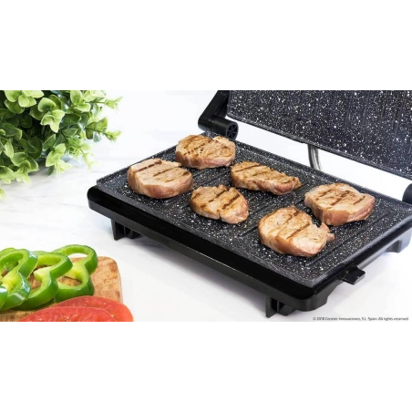 Parrilla Eléctrica Cecotec Rock & Grill 750 Full Open