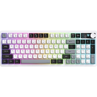 Teclado Gamer Onikuma MT902 96% RGB Inalámbrico - White (Inglés)