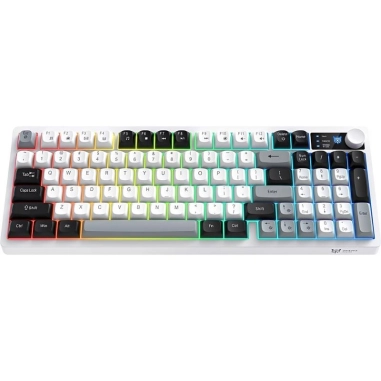 Teclado Gamer Onikuma MT902 96% RGB Inalámbrico - White (Inglés)