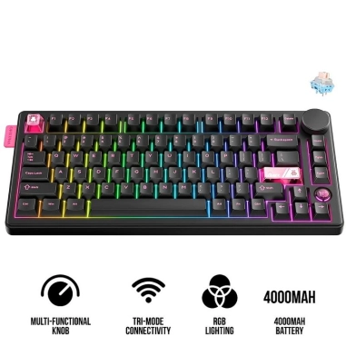 Teclado Gamer Onikuma MT706 BT Inalámbrico - Black (Inglés)