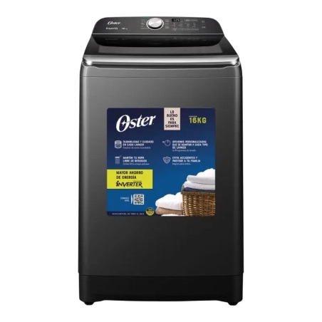 Combo Oster Heladera Side By Side 623L F/S Inverter + Lavarropas Carga Superior 16Kg Inverter