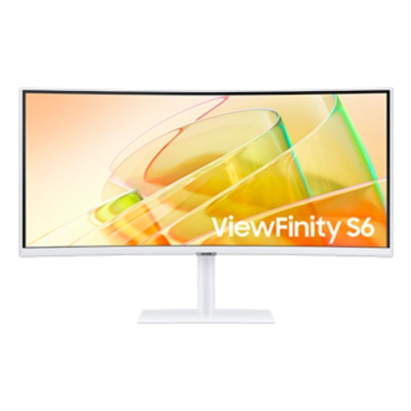 Monitor Samsung ViewFinity S6 34" WQHD – Curvo, Ultrawide, Blanco
