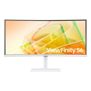 Monitor Samsung ViewFinity S6 34" WQHD – Curvo, Ultrawide, Blanco
