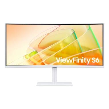 Monitor Samsung ViewFinity S6 34" WQHD – Curvo, Ultrawide, Blanco