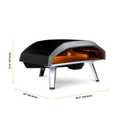 Horno OONI a gas para pizza KODA 16 negro