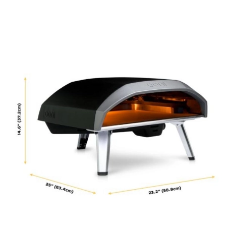 Horno OONI a gas para pizza KODA 16 negro