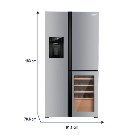 Heladera Oster Multidoor F/S 511L Con Vinera